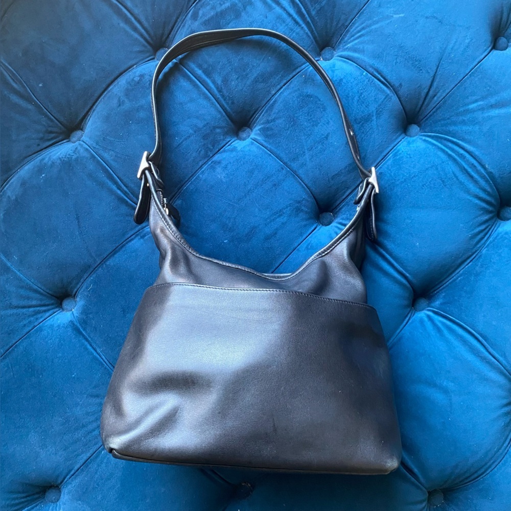 COACH VINTAGE LEGACY BLACK LEATHER BAG - Picture 2 of 13